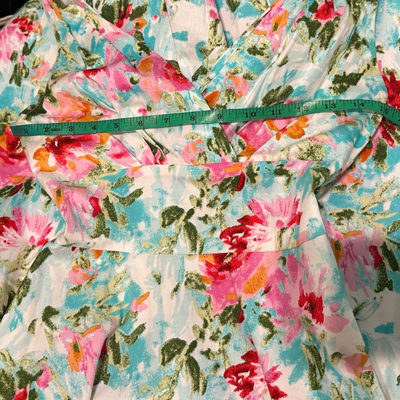Stop Staring Watercolor Floral Swing Dress - Picture 7 of 8